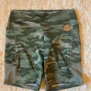 Camouflage bike shorts